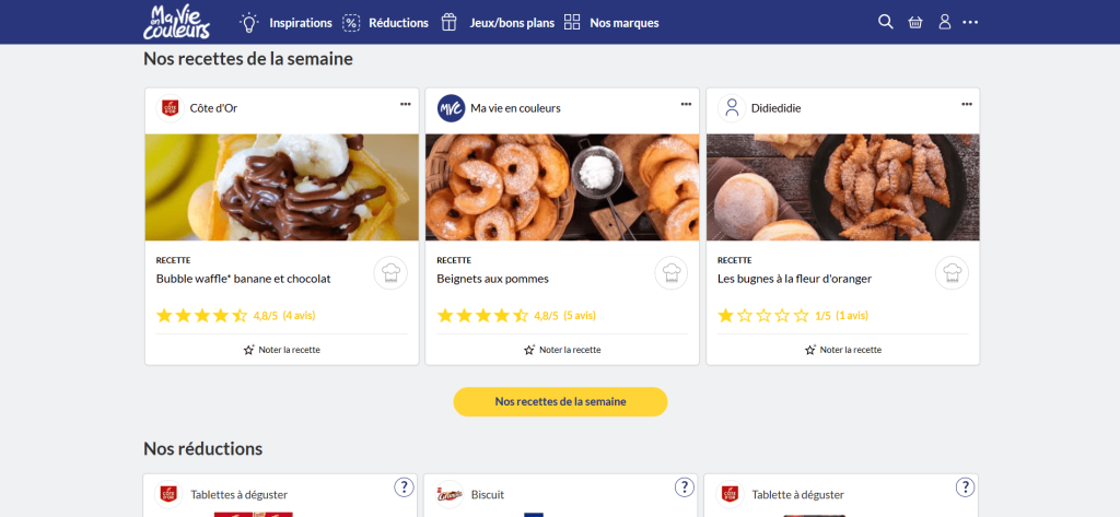 Site web Ma vie en couleurs