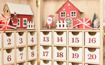 Calendrier de l'Avent en bois Père Noël