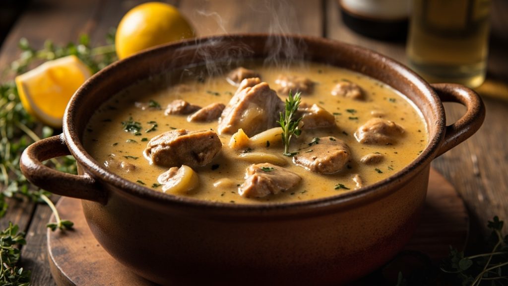La blanquette de veau traditionnelle au vin blanc