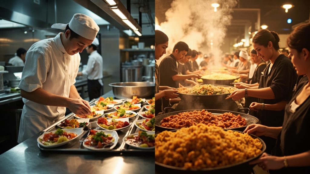 Différences entre la restauration commerciale et la restauration collective